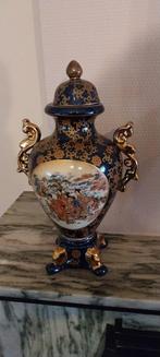 Grote vaas met deksel, Huis en Inrichting, Ophalen, Gebruikt, Blauw