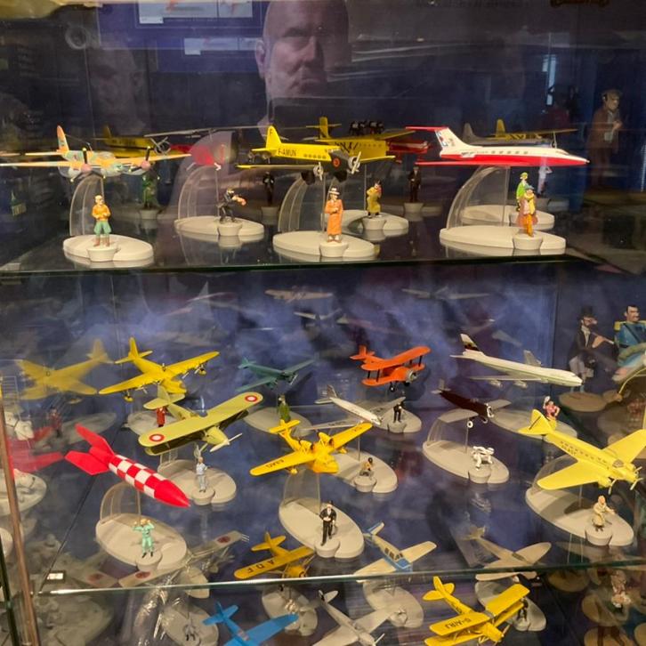 Tintin - Les avions - collection complète, Verzamelen, Stripfiguren, Zo goed als nieuw, Beeldje of Figuurtje, Kuifje, Ophalen