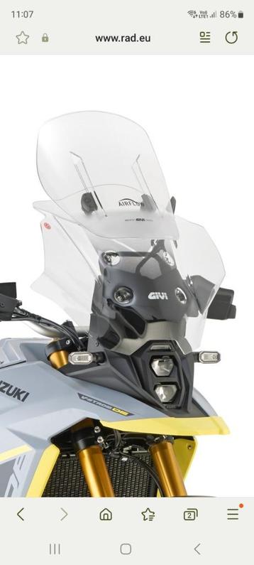Givi vario scherm , Suzuki Vstrom 800. beschikbaar voor biedingen