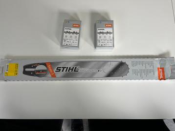 Stihl Rollomatic ES 63cm + 2 Stihl kettingen  beschikbaar voor biedingen