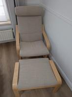 Stoel IKEA POÄNG + voetenbankje, Huis en Inrichting, Ophalen