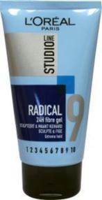 L'Oréal Radical 24h Fibre Gel 9 - 4 STUKS, Ophalen of Verzenden, Nieuw, Gel, Wax, Haarlak of Mousse