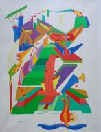 TINUS VAN BAKEL / FIGURATIE / KLEURZEEFDRUK / 66x51cm / SIG, Ophalen of Verzenden