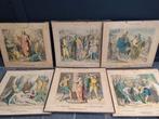 Antieke schoolplaten Godsdienstles, Ophalen