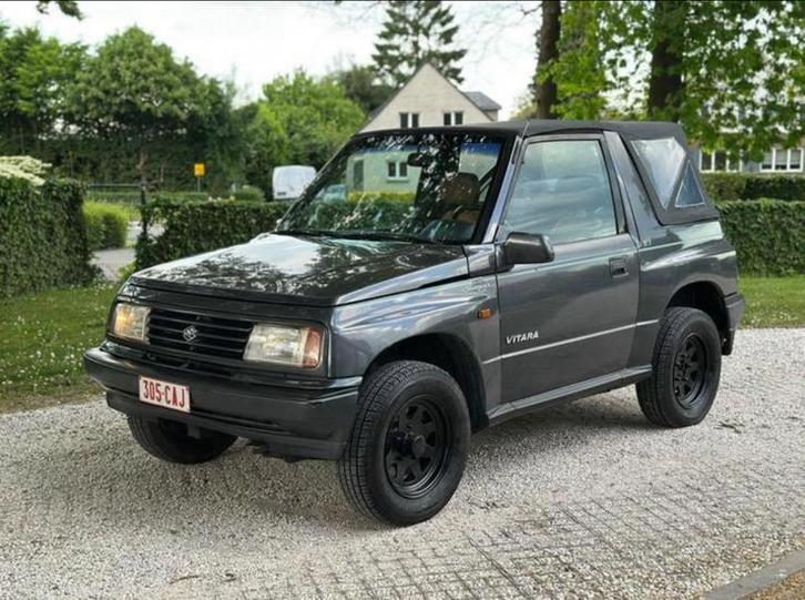 Suzuki vitara cabrio 1.6i JLX unique interieur cuir brun, Auto's, Suzuki, Particulier, Vitara, Centrale vergrendeling, Elektrische ramen