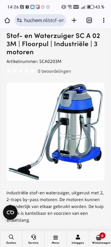 Aspirateur professionnel  beschikbaar voor biedingen