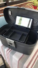 Koffertje voor kleine spulletjes. Met spiegeltje en handvat, Handtassen en Accessoires, Beautycases, Ophalen, Gebruikt
