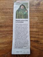 Hagrid uit Harry Potter overleden (krant 2022), Knipsel(s), Verzenden