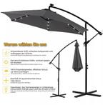 Parasol Zonnescherm Zweefparasol Zwengel 300 of 350cm NIEUW, Jardin & Terrasse, Parasols, Enlèvement, Neuf, Parasol flottant, Inclinable