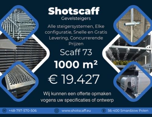 Gevelsteiger Baumann | 1000 m² | Levering, Doe-het-zelf en Bouw, Steigers, Nieuw, Gevelsteiger, 5 meter of hoger, Ophalen