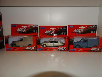 Collection nex par welly citroen 2 cv et ds 1/32 ? beschikbaar voor biedingen