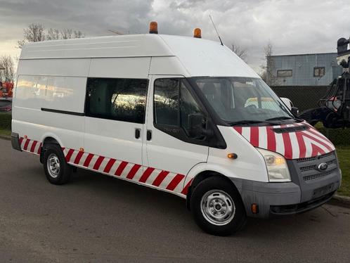 Ford Transit Dubbele-Cabine 2.2 TDCi L4H3 6Zitplaatsen 155PK, Auto's, Bestelwagens en Lichte vracht, Bedrijf, Te koop, ABS, Airbags