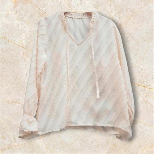 Blouse VINTAGE taille 40 🕊en excellent état, Vêtements | Femmes, Blouses & Tuniques, Comme neuf, Taille 38/40 (M), Beige, Enlèvement ou Envoi