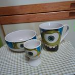 Kom, mok en eidopje "Monsters" (Nieuw), Mortsel, Enlèvement