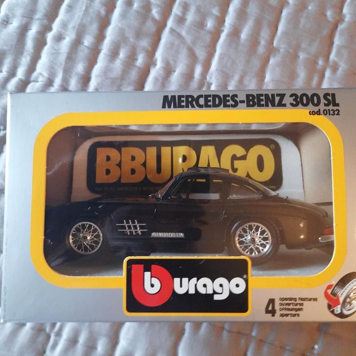 MERCEDES 300SL GULLWING *1/24*BURAGO*NEW*MIB*, Hobby en Vrije tijd, Modelauto's | 1:24, Nieuw, Auto, Burago, Ophalen