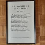 Sonnet Christophe Plantin - ingekaderd : 32 x 49, Antiek en Kunst, Ophalen