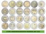 2  euro herdenkingsmunten Frankrijk 2007-2022, Postzegels en Munten, Munten | Europa | Euromunten, Ophalen of Verzenden, Frankrijk