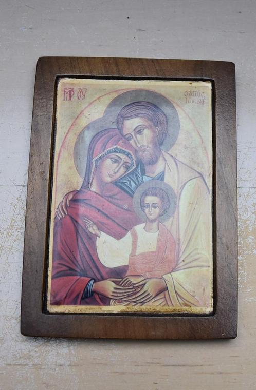 Icoon Heilige Familie, Verzamelen, Religie, Gebruikt, Christendom | Katholiek, Overige typen, Ophalen of Verzenden