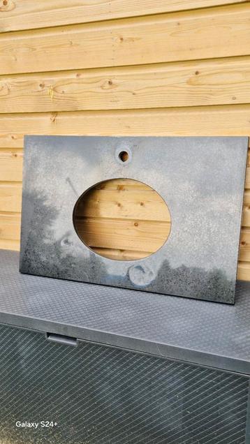 Wastafel graniet kera 50x80 cm rond, Ophalen, Gebruikt, Steen, Wastafel