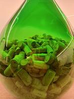 Grote groene vintage  franse fles 53 cm l x 116 diameter., Ophalen