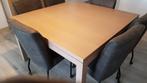 Eiken eetkamertafel, Huis en Inrichting, Tafels | Eettafels, Ophalen, Zo goed als nieuw, Vijf personen of meer, 100 tot 150 cm
