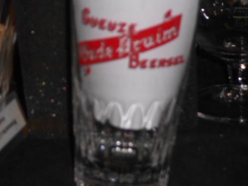 Gueuze.Kriek.Lambik.Lambic.De Oude Pruim.Beerzel.D 145, Verzamelen, Biermerken, Zo goed als nieuw, Glas of Glazen, Overige merken