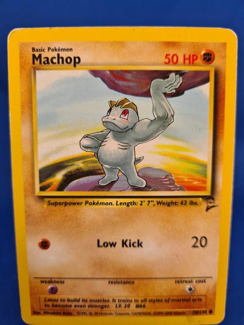 Machop 78/130 - Base Set 2, Hobby en Vrije tijd, Verzamelkaartspellen | Pokémon, Zo goed als nieuw, Verzenden