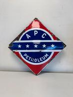 APC Petroleum emaille bordje, Antiek en Kunst, Ophalen of Verzenden