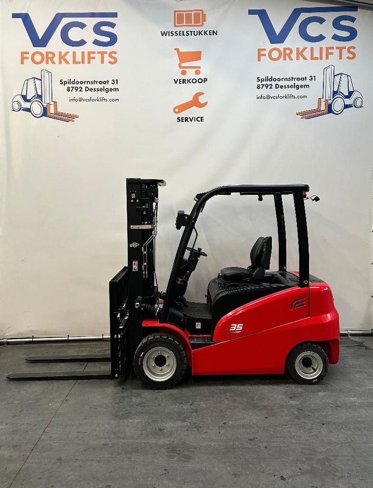 HC 3,5 ton triplex 4,7 wide view sideshift vorkenversteller, Zakelijke goederen, Machines en Bouw | Heftrucks en Intern transport