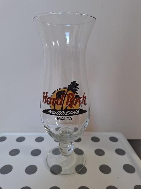 Verre à Hurricane Hard Rock Café Malta, Verzamelen, Glas en Drinkglazen, Zo goed als nieuw, Overige typen, Ophalen