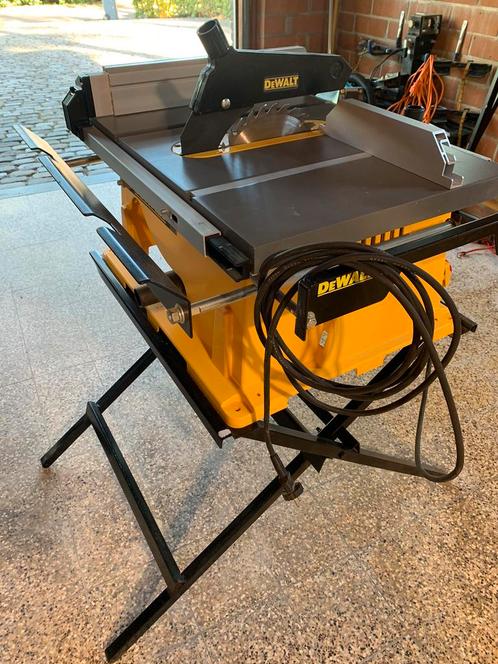Dewalt Tafelzaag met onderstel, Doe-het-zelf en Bouw, Gereedschap | Zaagmachines, Zo goed als nieuw, Overige typen, 1200 watt of meer