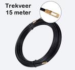 Trekveer 15meter Kabeltrekker Veerband Nylon Bedrading Zwart, Doe-het-zelf en Bouw, Ophalen of Verzenden, Nieuw