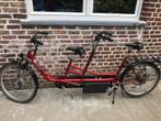 Elektrische tandem, Fietsen en Brommers, Ophalen, Zo goed als nieuw, Minder dan 10 versnellingen, Vering