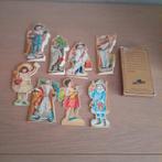 Lot van 8 mooie  Kerstfiguurtjes in karton . met doosje., Ophalen of Verzenden