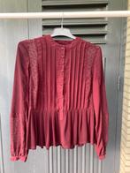 NEW LOOK 34 transparant bordeauxrood overhemd, Ophalen of Verzenden, Gedragen