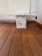 Bijzettafel italiaanse carrara marmer., Ophalen, Gebruikt, Vierkant, Overige materialen