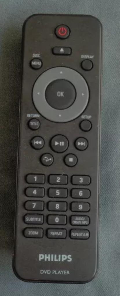 PHILIPS 242254901933 DVD SPELER PLAYER afstandsbediening rem, Audio, Tv en Foto, Afstandsbedieningen, Zo goed als nieuw, Dvd, Verzenden