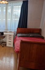 Vintage bed in perfecte staat, Huis en Inrichting, Slaapkamer | Bedden, Bruin, Ophalen of Verzenden, Zo goed als nieuw, Twijfelaar