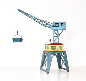 Vintage blikken speelgoedkraan jaren 40/50 tin toys beschikbaar voor biedingen
