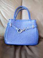 Handtas blauw leder, Handtassen en Accessoires, Nieuw, Handtas, Blauw, Ophalen