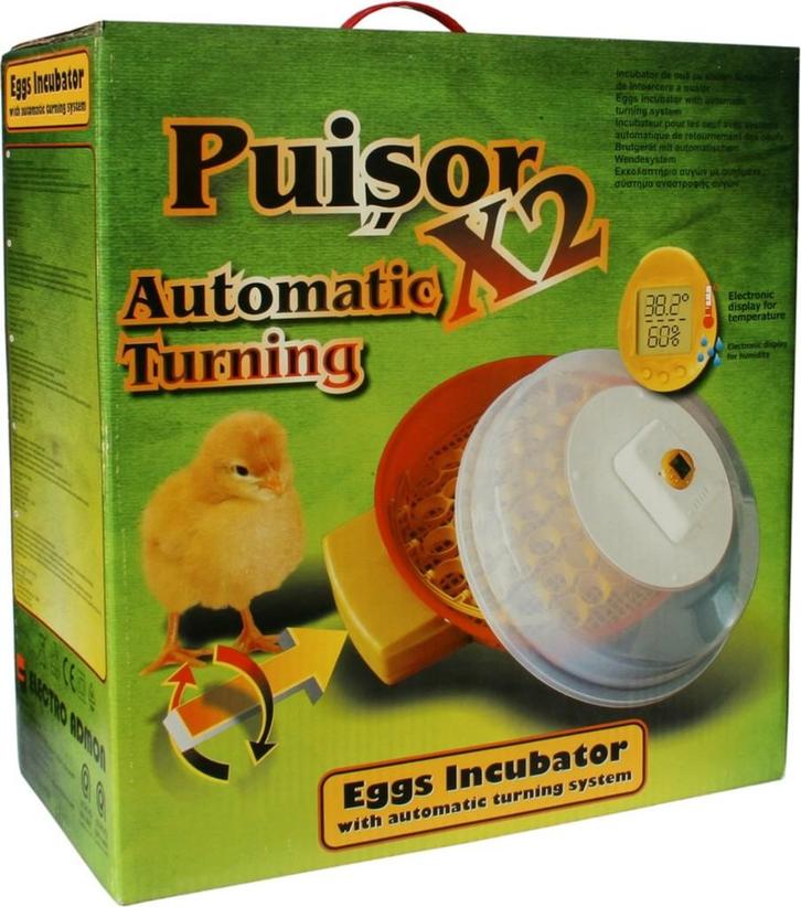 Puisor X2 104 (AUTOMAAT) +  gratis broedeieren, Dieren en Toebehoren, Pluimvee | Toebehoren, Nieuw, Broedmachine, Ophalen of Verzenden