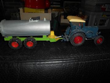 Siku 1/32 tracteur Lanz Bulldog + remorque citerne, Enlèvement ou Envoi, SIKU