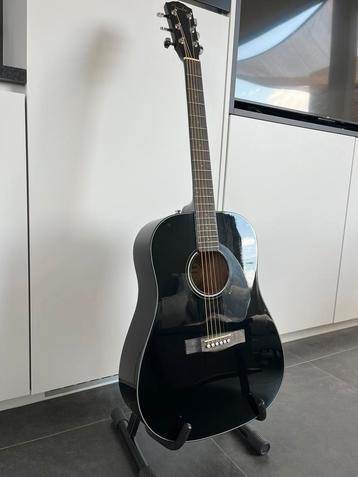 Akoestische gitaar Fender CD-60S black/zwart, Enlèvement, Comme neuf, Guitare classique ou espagnole
