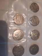 pièces belges et anglaises (voir description), Envoi, Belgique, Monnaie en vrac, Argent