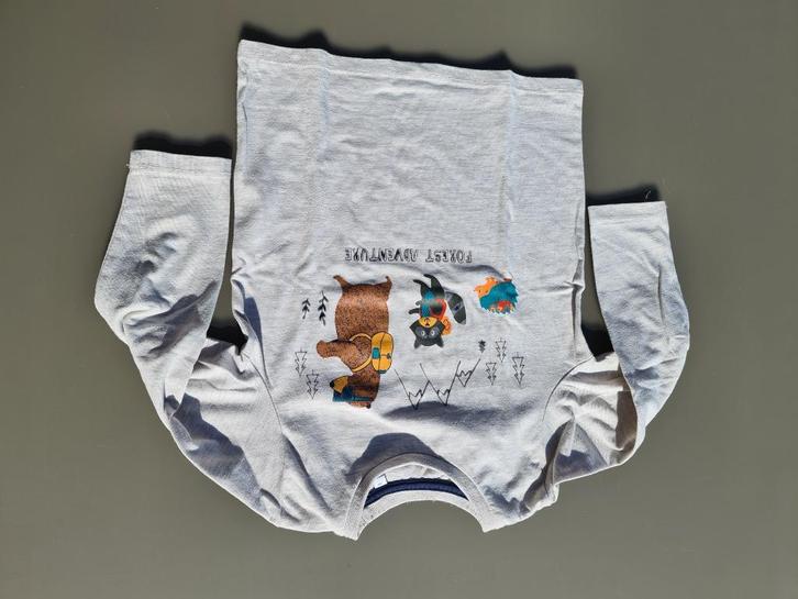 witte longsleef, t-shirt met beer, wasbeer en egel, CA, 98, Kinderen en Baby's, Kinderkleding | Kinder-kledingpakketten, Zo goed als nieuw