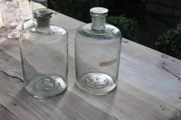 Retro vintage antieke oude grote apothekersflessen, Enlèvement ou Envoi