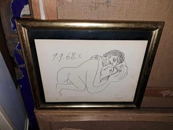 lithographie hors commerce signe pablo picasso beschikbaar voor biedingen