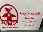 Brouwerij Wieze tafelkaartje reclame, Collections, Panneau, Plaque ou Plaquette publicitaire, Enlèvement ou Envoi, Neuf