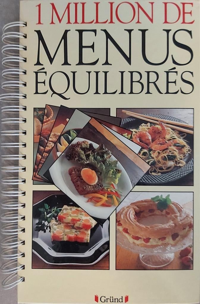 1 million de menus équilibrés, Livres, Enlèvement ou Envoi, Comme neuf, Collectif, Cuisine saine