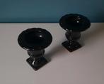 2 vases de décoration, Maison & Meubles, Accessoires pour la Maison | Vases, Enlèvement ou Envoi, Utilisé, Noir, Moins de 50 cm